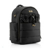 Side view Blk Puffer Diaper Backpack
