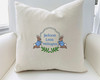 Easter Pillow boy bunny monogrammed 16 x16