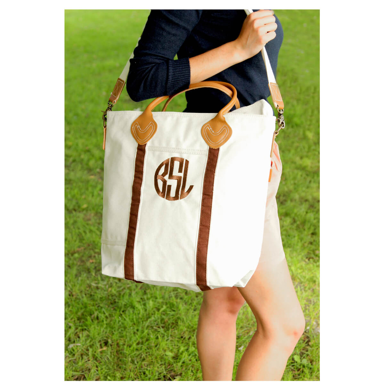 monogrammed travel bag