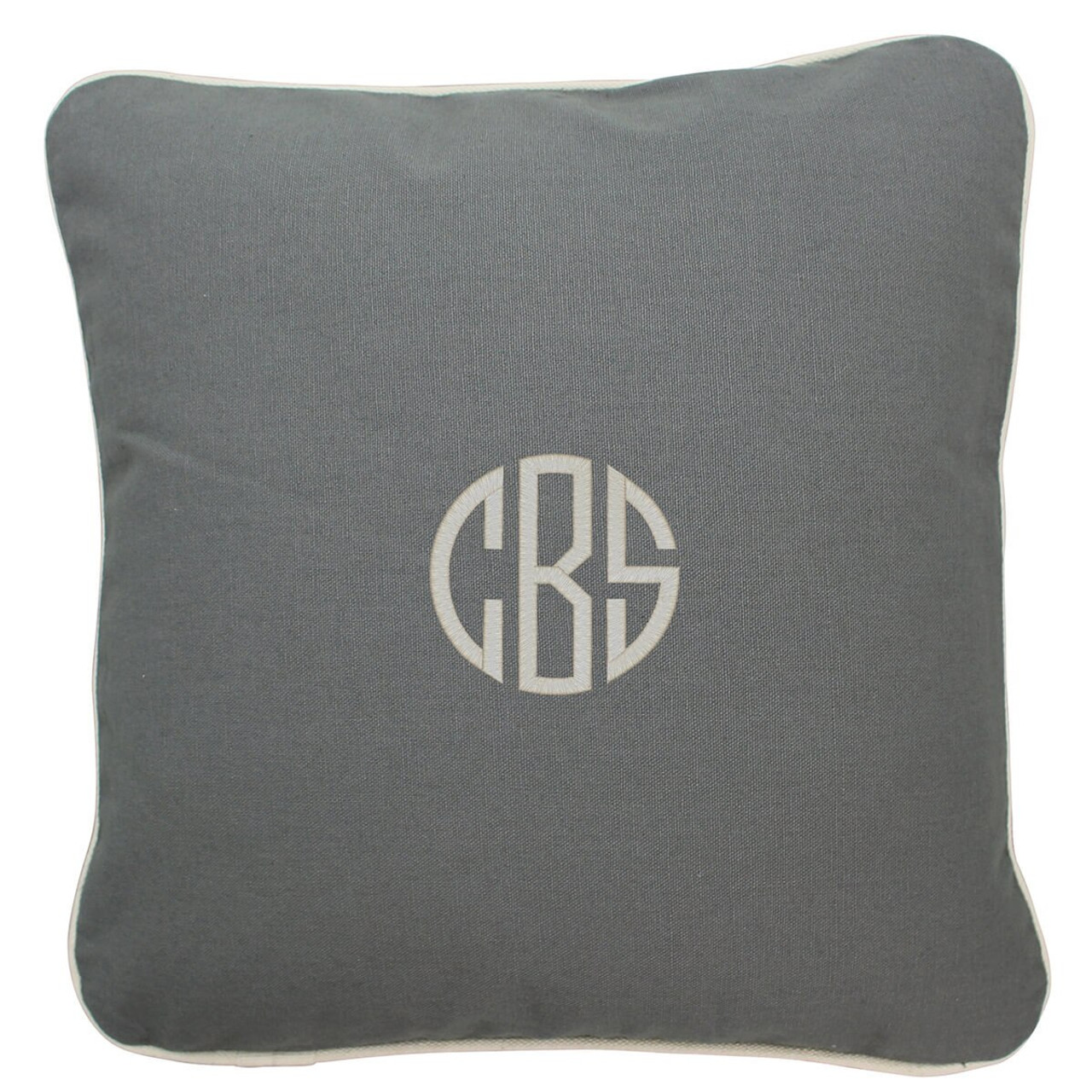 monogrammed throw pillows