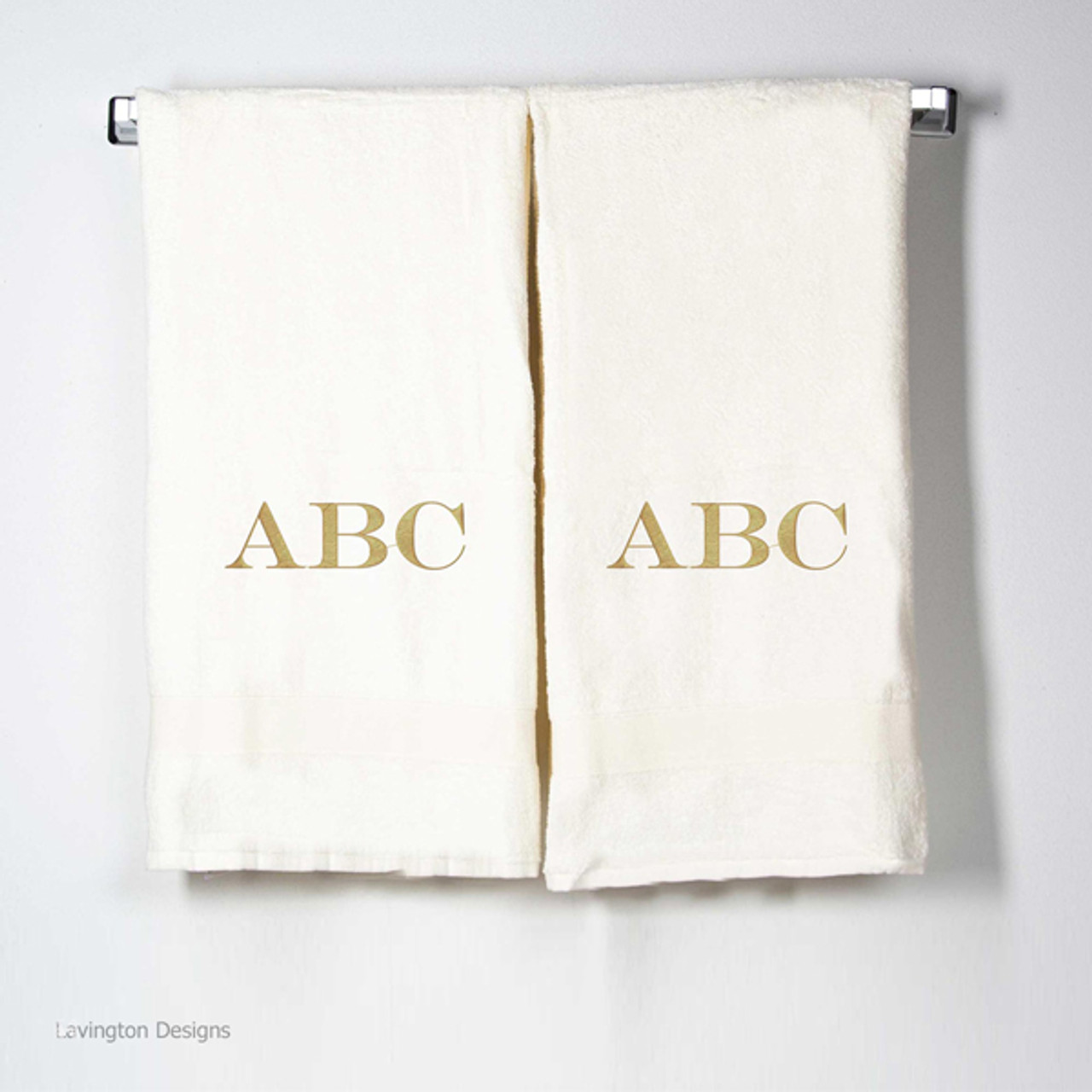 Decorative and Monogrammed Hand Towels for Bathroom Kitchen Makeup | Personalized Gift for Wedding-Bridal | Luxury Turkish Towel | Spa, Set of 2