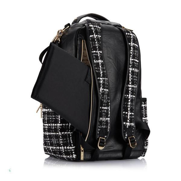Itzy Ritzy Boss Plus Diaper Bag Kelly Black and White Women\'s Backpack Itzy Ritzy Kelly Boss Diaper Bag - Lavington Designs LLC main image 3
