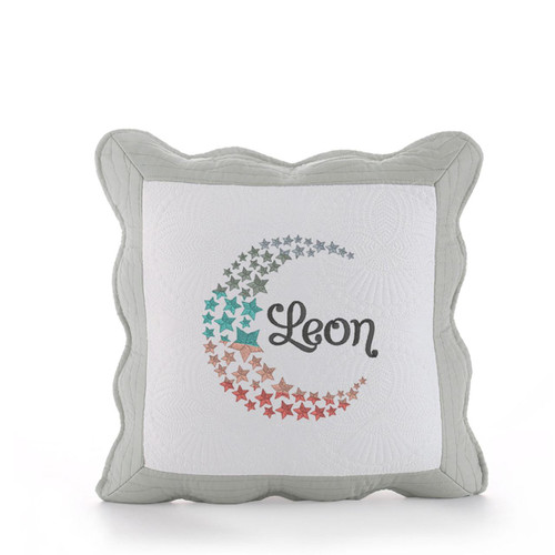  Moon and stars ombre nursery pillow cover 