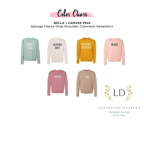 BELLA CANVAS Coordinates Sweatshirt 