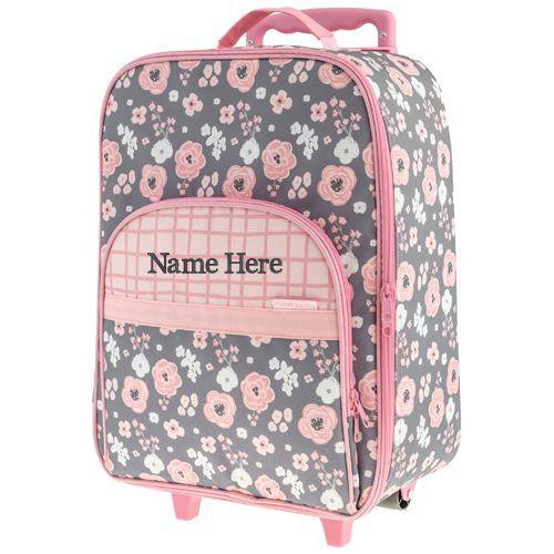 Stephen Joseph Charcoal Floral Toddler Suitcase 