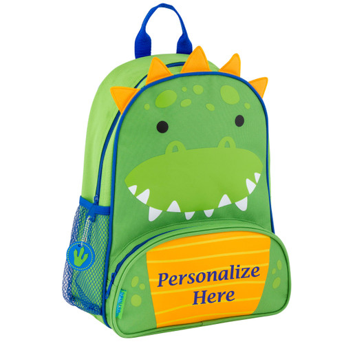 Personalized sidekick Dino Backpack with Personalizing