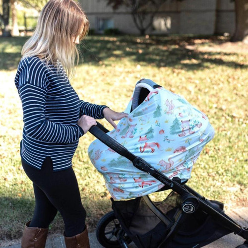  Car Seat Cover Nursing Scarf-Woodland 