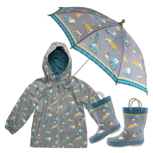 Stephen Joseph Boys Construction Themed Rain Gear 