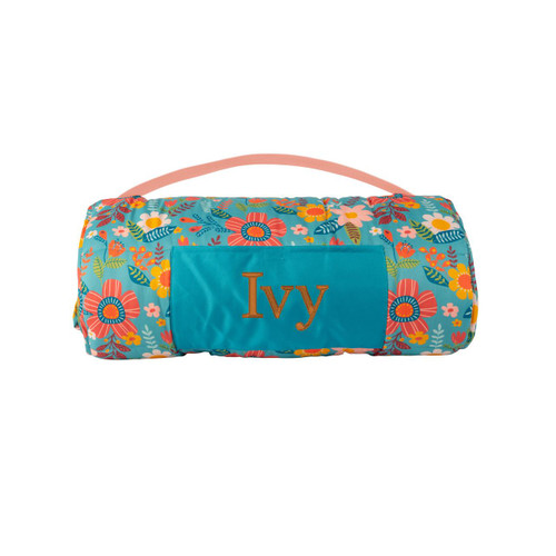  Stephen Joseph Nap Mat Turquoise Floral 