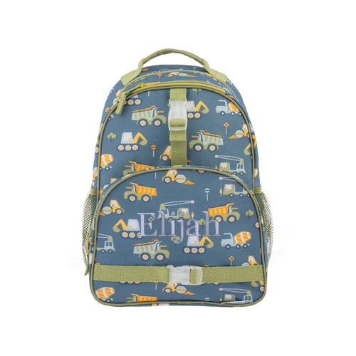 Stephen Joseph Construction Design Boys Backpack Personalized 
