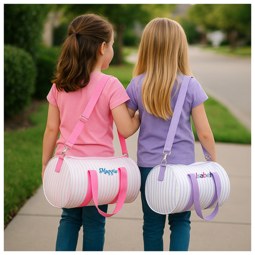 Monogram Location on the kids overnight bag Monogram Location on the kids overnight bag