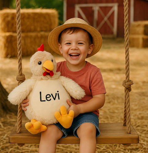 Cubbie Personalized Stuffed Chicken with Name 