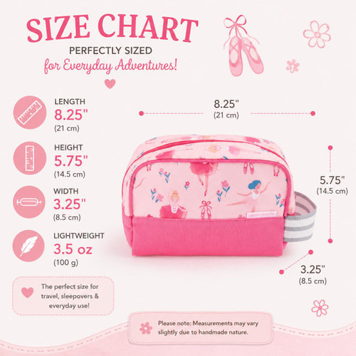 Stephen Joseph Personalized Ballet Travel Bag Set for Girls 