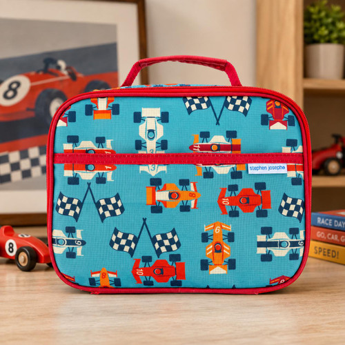Stephen Joseph Personalized Race Car Lunch Box – Kids Racing Lunch Bag 