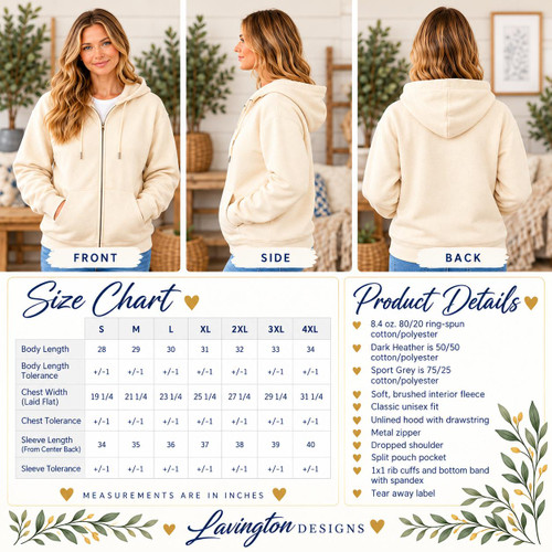  Mom Life Embroidered Zip-Up Hoodie | Lavington Designs 