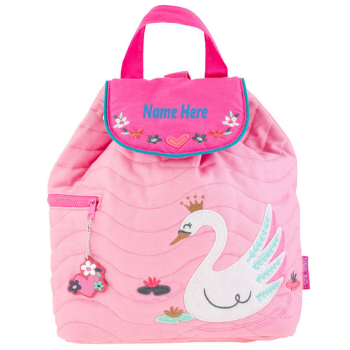 Quilted Swan Backpack for little Girls