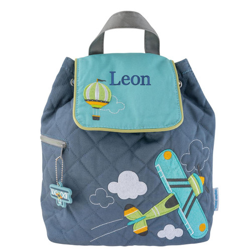 Stephen Joseph Airplane Quilted Backpack 