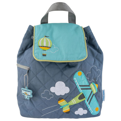 Stephen Joseph Airplane Quilted Backpack 