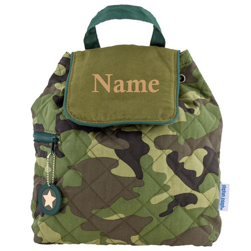 Stephen Joseph Camo Quilted Backpack 