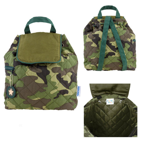 Stephen Joseph Camo Quilted Backpack 