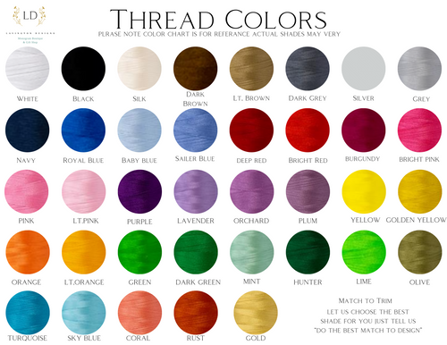 Thread Color Chart