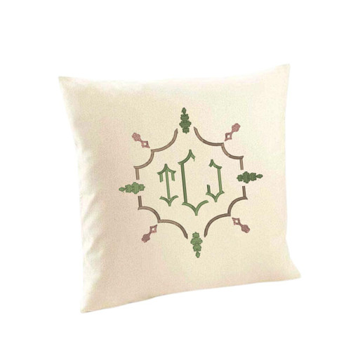 CB Embroidered Accent Pillow 