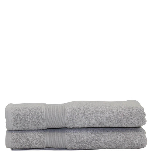 CB Gray Monogrammed Hand Towels (2) 