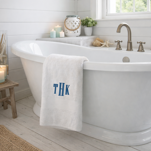 Monogrammed Bath Towels