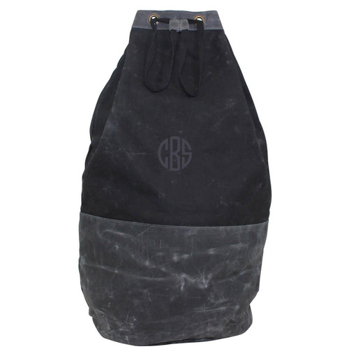 CB Waxed Canvas Laundry Duffel -Black 