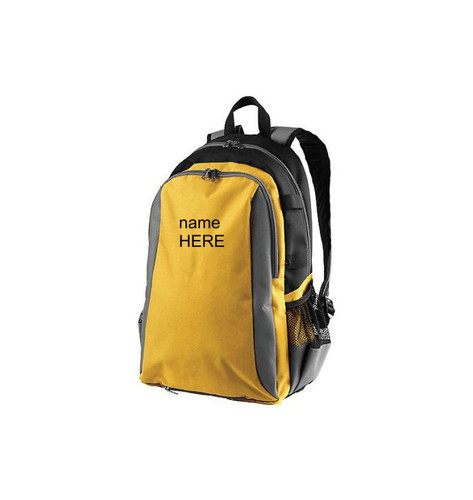 Gold Colored Best Sports Backpack Personalized