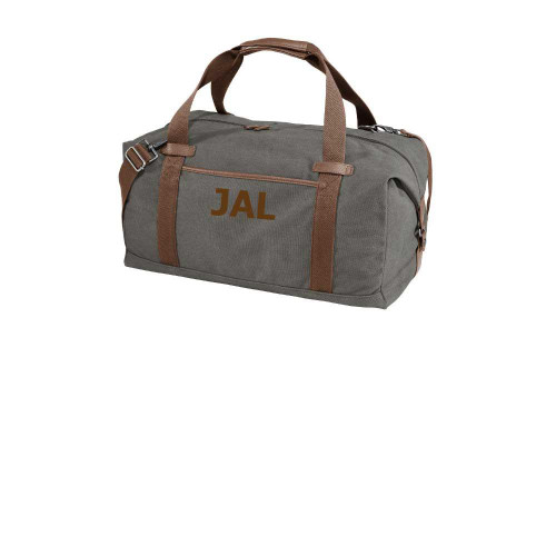 Everything Else Monogrammed Port Authority ® Cotton Canvas Duffel 