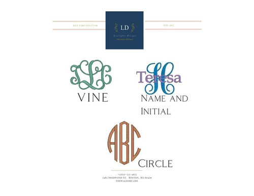 Fonts for Monograms