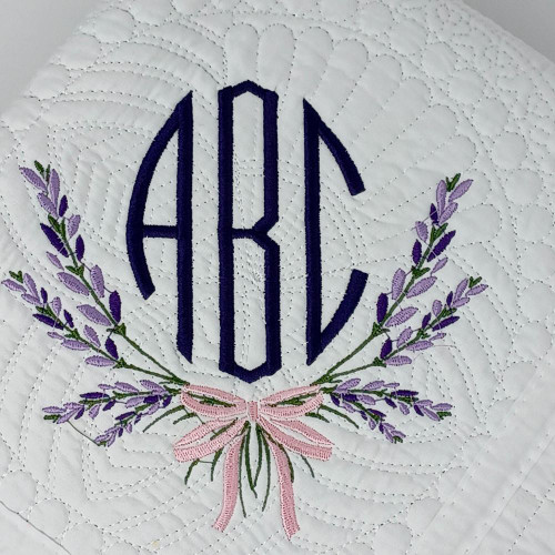 Everything Else Lavender Embroidered Baby Blanket 