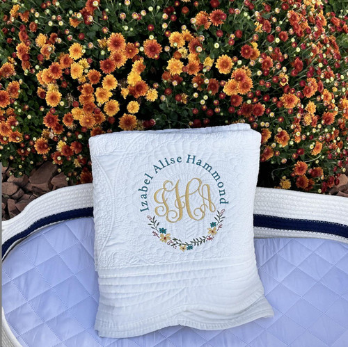 Everything Else Floral Baby Quilt 