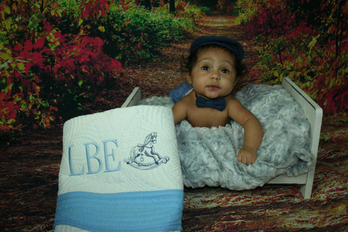 Custom Baby Quilts with Rocking Horse Design