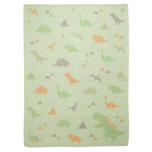 Stephen Joseph Knit Baby Blanket-Dino 