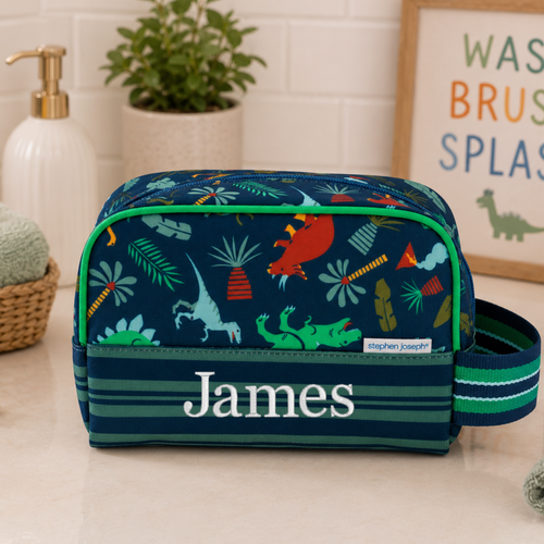 Stephen Joseph Dinosaur Toiletry Bag for Kids
