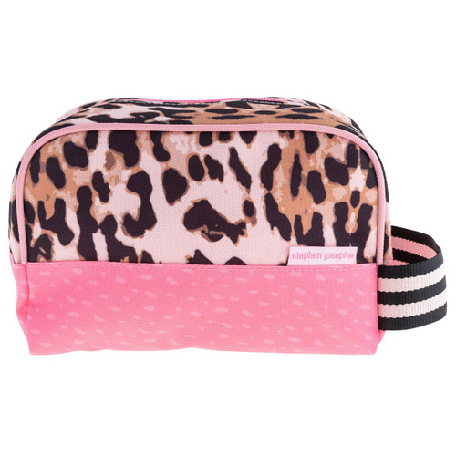 Stephen Joseph Toiletry bag for kids, leopard print
