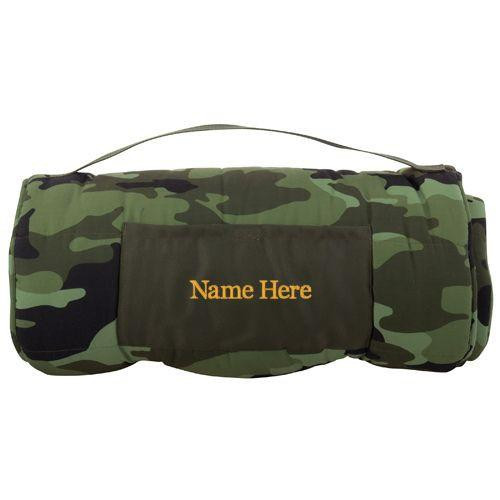 Stephen Joseph Nap Mat and Pillow in a Camo Print 