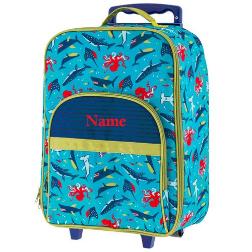 Stephen Joseph Sharks Kids Rolling Luggage 