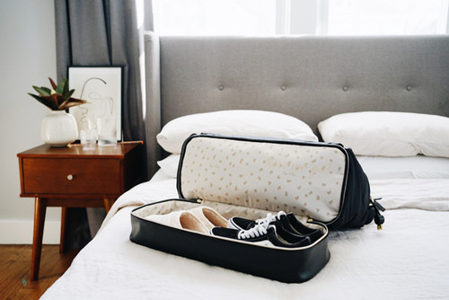Bottom pocket of the Itzy ritzy Baby weekender