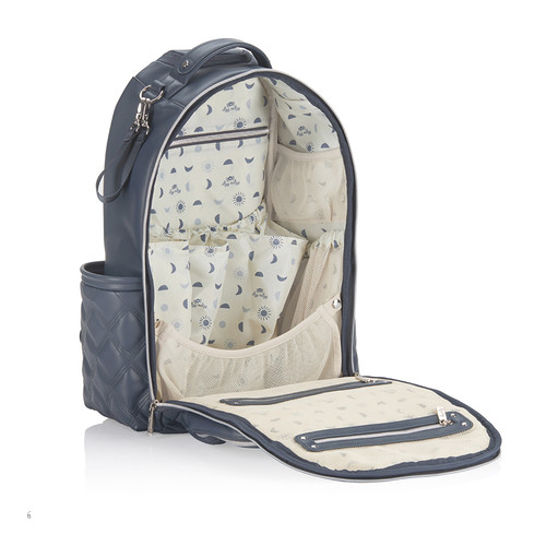Inside view of the Itzy Ritzy Moonstone  boutique Exclusive Diaper Bag