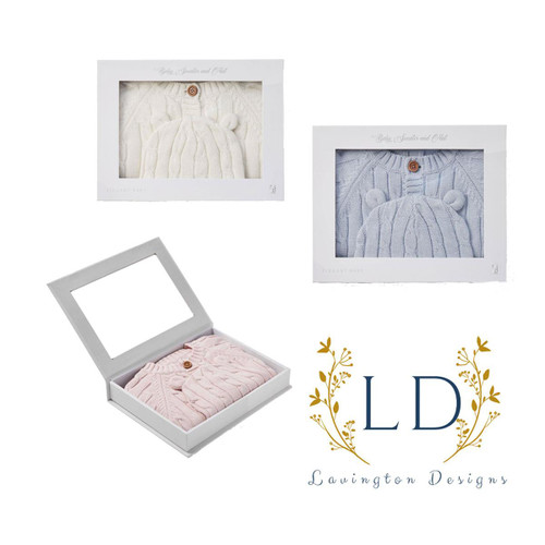 Elegant Baby Monogrammed Baby Sweater 