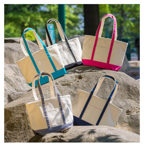 Canvas boat totes, high end totes