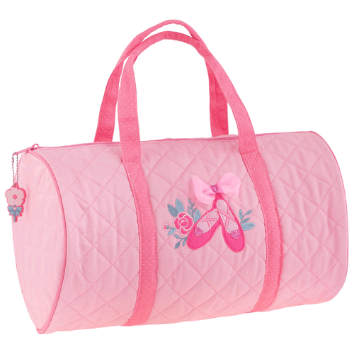 Little Girls Ballet  Quilted Duffle Bag by Stephen Joseph In pink and its the perfect size for little girls