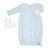 Paty Blue Newborn Baby Gown Monogrammed