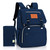 Navy Diaper Bag, Monogrammed, Backpack style Diaper Bag unisex