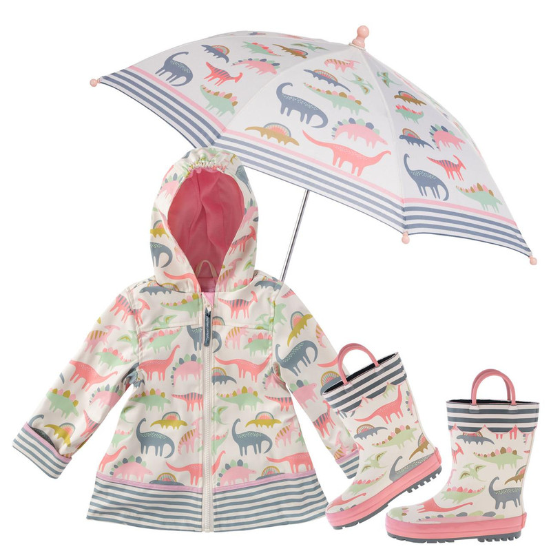 Stephen Joseph Rain Gear Dinosaurs for Girls 