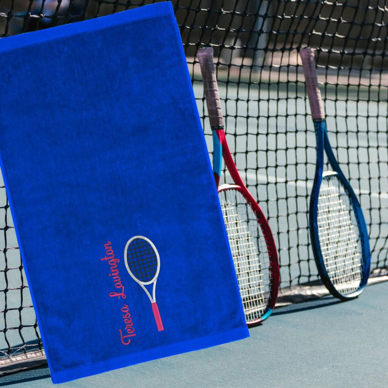 Personalized Tennis Towel life style photo