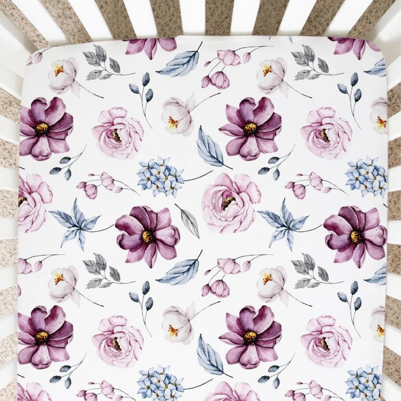 Floral Crib Sheet